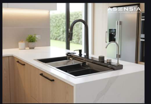 Luxury kitchen sinks and bathroom accessories